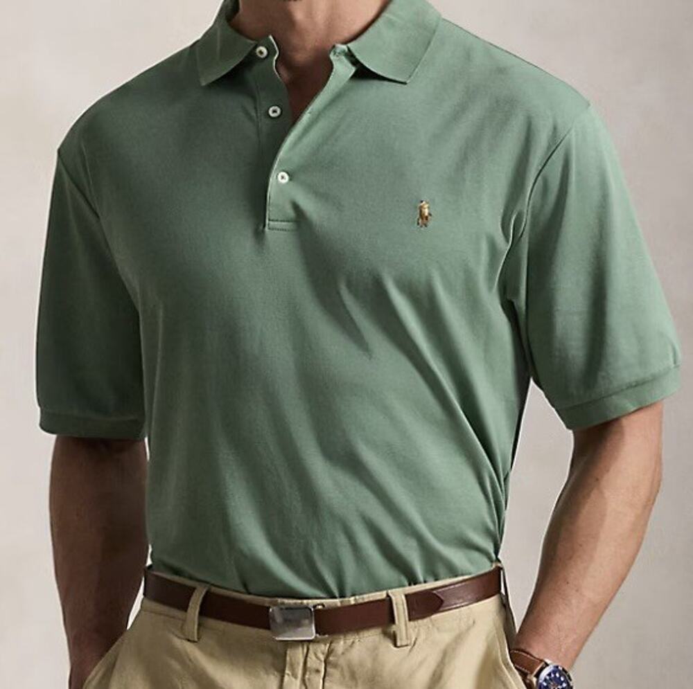 Polo Ralph Lauren Classic Fit Soft Fatigue Polo Shirt Men's Green NWT XXL Preppy